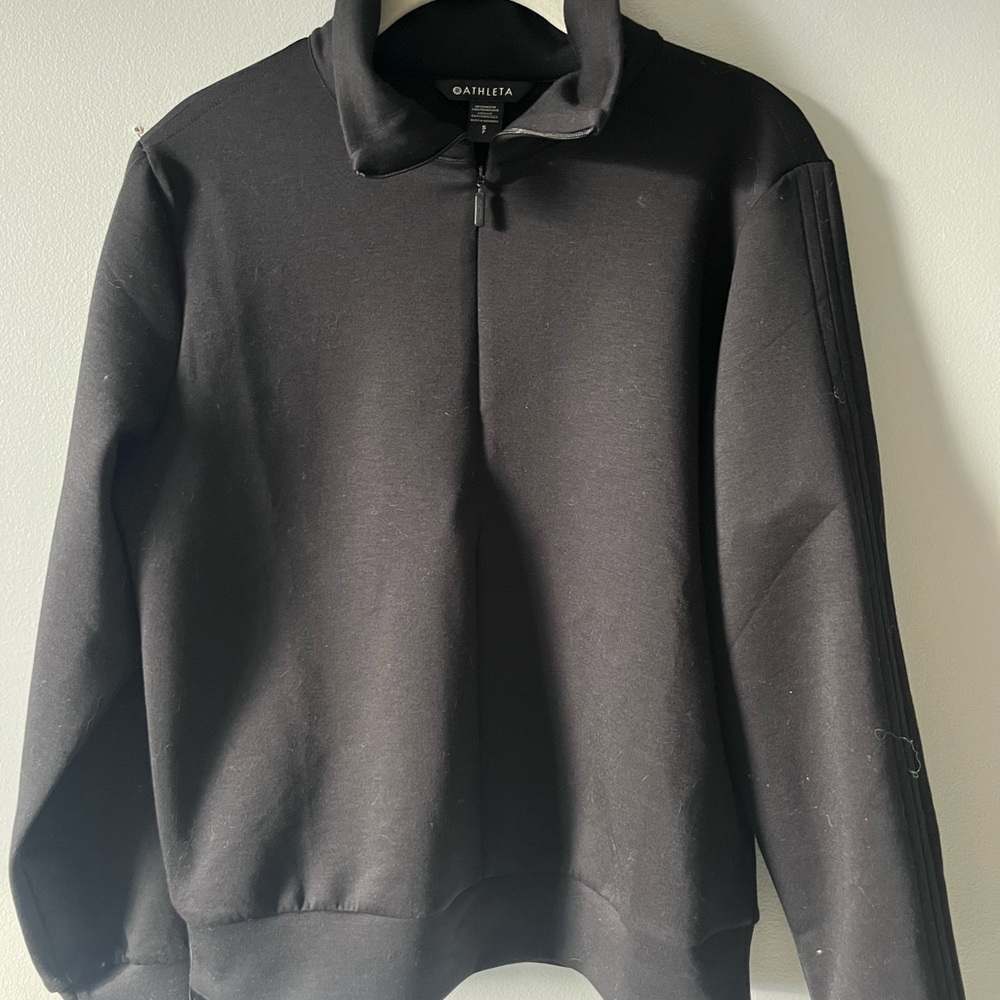 Athleta Black Women’s 1/4 Zip Sweatshirt